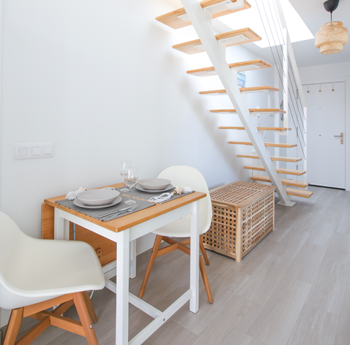 Casa Vista Mar Penhouse Apartment in Corralejo auf Fuerteventura Essbereich