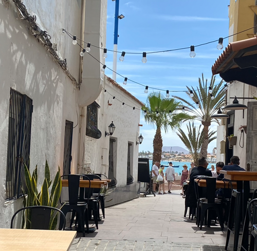 Casa Vista Mar Penhouse Apartment in Corralejo auf Fuerteventura Essbereich