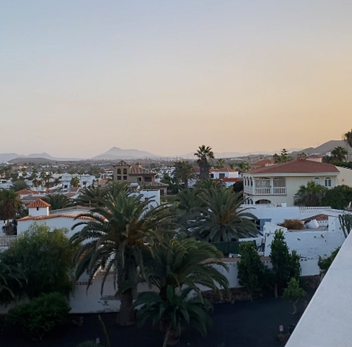 Ferienwohnung Pnehouse Apartment Casa Vista Mar Corralejo Fuerteventura Balkon am Wohnbereich